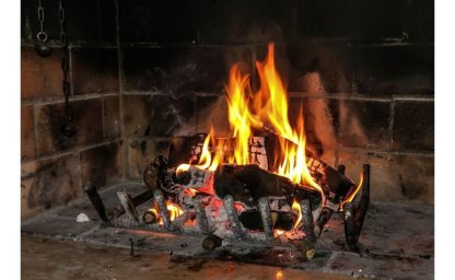 A brick fireplace in your living room makes for an amazing atmosphere
